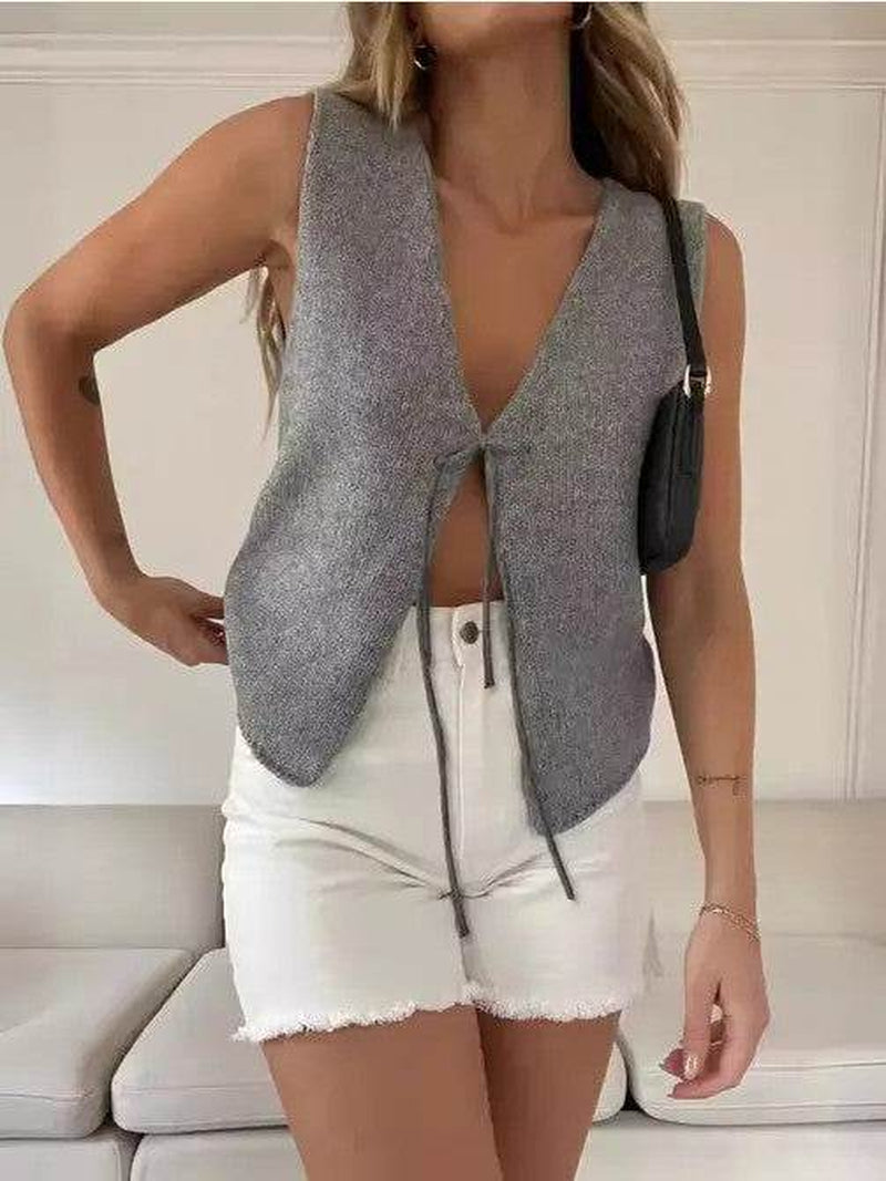 Tie Front Tank Top
